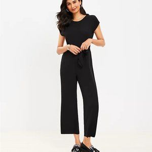 LOFT Black V-Back Jumpsuit